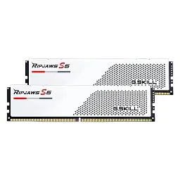 Модуль пам'яті для комп'ютера DDR5 32GB (2x16GB) 5600 MHz Ripjaws S5 White G.Skill (F5-5600J4040C16GX2-RS5W) - мініатюра 3