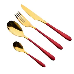 Набір столових приборів Bergner Lisboa Red 16 предметів (BG-45148-RD) - мініатюра 2