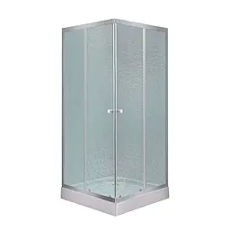 Душова кабіна Lidz Wawel SC80x80.SAT.LOW.FR квадратна, скло Frost 4 мм + Lidz Душовий піддон Kapielka ST80x80x14, Універсальна, матовий