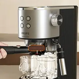 Кавоварка ріжкова Krups Virtuoso+ Tamping System 1 л сіра (XP499EE0) - мініатюра 12