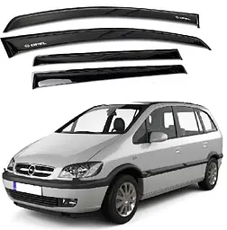 Дефлектори вікон вітровики для Opel Zafira A 1999-2005 Voron Glass