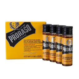 Гаряча олія для бороди Proraso Wood & Spice Beard Hot Oil Treatment 4 x 17 мл