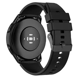 Ремінець для Samsung Galaxy Watch 5 Pro 45mm - чорний ширина кріплення 20мм силікон Watchbands GT (W45-3WB57315849) - мініатюра 2