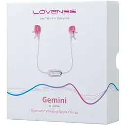 Смарт-вібратор для грудей Lovense Gemini регулювання стиснення соска можна носити - мініатюра 6