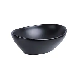 Умивальник Qtap Dove накладний овальний 410x335x145 мм Black matt + донний клапан PU03, Чорний матовий - мініатюра 4