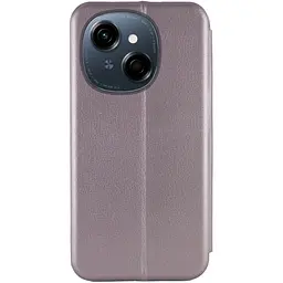 Шкіряний чохол-книжка Classy для TECNO Spark Go 1 (KL4) / Spark Go 2025 Сірий - мініатюра 2