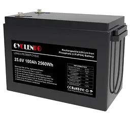 Акумуляторна батарея для ДБЖ Cyclen LiFePO4 25.6 V / 100 А*ч (44-00080)