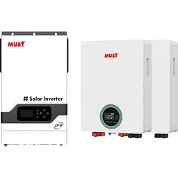 Система зберігання енергії Must PH18-5248 PRO 48V 5.2kW + 2 АКБ LP16-48200 20.4kWh (51.2V/200Ah/10240Wh) [174093]