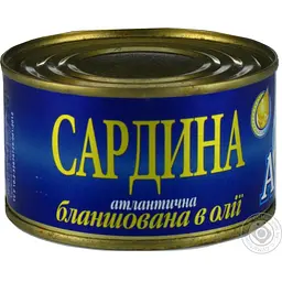 Сардина Арктика атлантична бланшована в олії 240 г