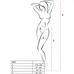 Еротичні панчохи-стокінги Passion S024 One Size, White - мініатюра 4