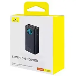 Зовнішній акумулятор Baseus Amblight Digital Display 65W 26800mAh PPLG2-65 P10022402113-00 - мініатюра 3