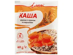 Каша швидкого приготування ІЛНА 40г Ілна вівсяна з курагою та вершками 40 г