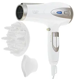 Фен Adler AD 2248W White champagne - мініатюра 4