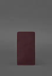 Шкіряний чохол для iPhone 12 Бордовий Crazy Horse - мініатюра 3