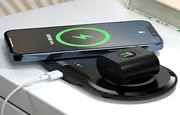 Бездротовий зарядний пристрій XO WX025 20 вт для 2 пристроїв wireless fast charger чорний - мініатюра 5