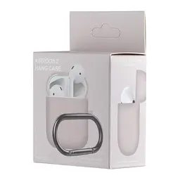 Чохол Silicone Case 1,2mm for AirPods 1/2 Pink Sand - мініатюра 2