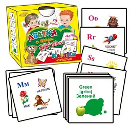 Картки Глена Домана Абетка + Alphabet 70 шт Талант