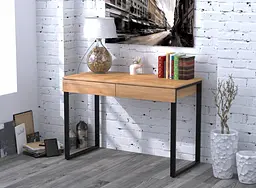 Письмовий стіл L-11 Loft design (Дуб Крафт золотий)