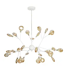 Люстра LED PETALS Levistella 918LP262-27 WH+BR