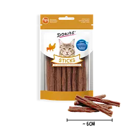 Ласощі для котів Dokas Sticks з курячою грудкою та яловичою печінкою - мініатюра 3