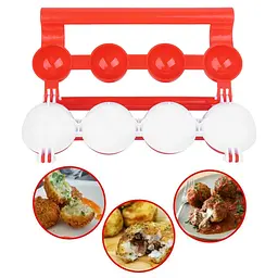 Форма для приготування фрикадельок із начинкою Stuffed Ball Maker, Kitchen Master Червоний 85830 - мініатюра 3
