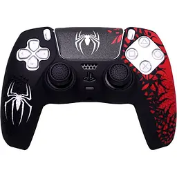 Чохол на геймпад Silicone Case для Sony DualSense Spider-Man + Touch Pad Sticker [118242] - мініатюра 1
