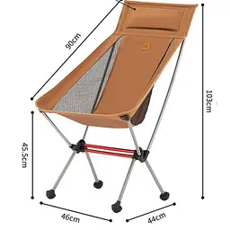 Крісло складане ультралегке Naturehike Stellaluna L02 CNK2350JJ018, помаранчевий - мініатюра 2