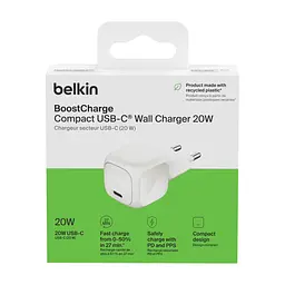 Зарядний пристрій Belkin USB-C PD20W PPS white (WCA009KQWH) - мініатюра 6