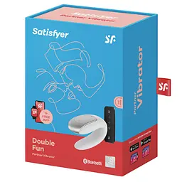 Смартвібратор для пар Satisfyer Double Fun (White) з пультом ДК - мініатюра 6