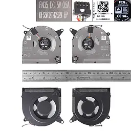 Вентилятори для Lenovo Legion S7-15IMH5 S7-15ARH5, (CPU+GPU FAN 5V 0.5A, 5F10S13923, FN35+FN36) - мініатюра 3