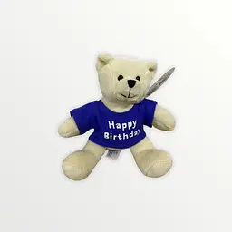 Іграшка м'яка ведмежатко Happy Birthday