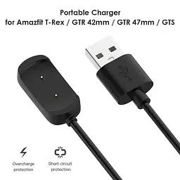 Зарядний пристрій Amazfeel для смарт годинників Amazfit GTS / GTR 42 / GTR 47 / T Rex - мініатюра 5