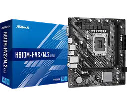 Mатеринська плата ASRock H610M-HVS/M.2 R2.0 LGA 1700 (H610M-HVS/M.2 R2.0) - мініатюра 4
