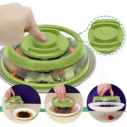 Вакуумна багаторазова кришка для продуктів Vacuum Food Sealer 19 см, A-plus Зелений 85746 - мініатюра 3