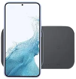 Бездротовий зарядний пристрій Samsung 15 W Duo with TA (EP-P5400TBEGEU) чорний - мініатюра 5