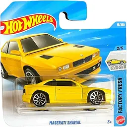 Базова машинка Hot Wheels Factory Fresh Maserati Shamal жовта (5785) JJL08-N521   