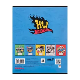 Зошит Kite Hot Wheels, 18 аркушів, лінія (HW25-237), в асортименті - мініатюра 6