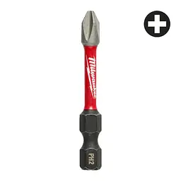 Біта SHOCKWAVE MILWAUKEE, PH2, 50мм, (10 шт), пластикова коробка - мініатюра 3