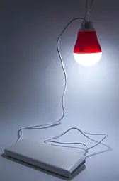 USB-світильник з LED-лампочкою Dengos, шнур ~1м, 5V, 5W, Червоний (LED-BULB-5V5W-ЧЕРВОНИЙ) - мініатюра 2