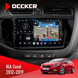 Штатна магнітола KIA Ceed 2012-2019 Decker D9-011 4x64, DSP, 4G, 360 Decker (НФ-00005840)