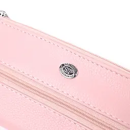 Стильна ключниця ніжного кольору із натуральної шкіри ST Leather 22510 рожева - мініатюра 5