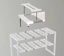 Регульована кухонна полиця — органайзер — Kitchen Rack - мініатюра 8