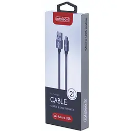 Кабель для передачи данных Intaleo CBGNYM2 USB 2.0 AM to Micro 5P 2.0 m grey (1283126477683) - миниатюра 2