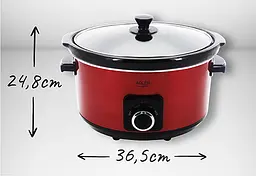 Повільноварка Adler AD 6413 red - мініатюра 4
