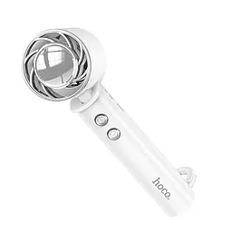 Портативний вентилятор Hoco HX61 Exquisite handheld folding fan 1200 mAh White - мініатюра 3