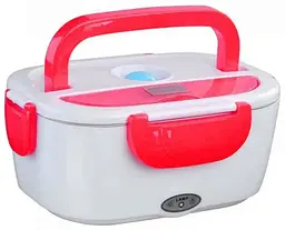 Автомобільний ланч-бокс з підігрівом Electronic Lunchbox від прикурювача термос для їжі 1 л Червоний