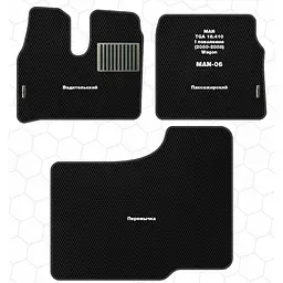 Ворсові килимки для МAN TGA 2000-2008 з підп'ятником 2 шт (Carrera) - мініатюра 3