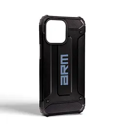Чехол для Apple iPhone 15 Pro Max, Panzer, черный, противоударный, бронированный, милитари, панель-накладка, защита всего корпуса, защита дисплея и камеры, термополиуретан (TPU) + поликарбонат (PC), ArmorStandart (ARM73741) - мініатюра 2