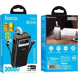 Зовнішній акумулятор Hoco DB58 Plentiful 30000mAh 22.5W Black [161328] - мініатюра 7