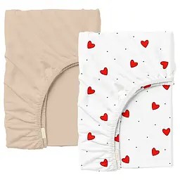 Набір простирадло на резинці 200х220 CHERRY HEARTS COSAS (4822052399545)